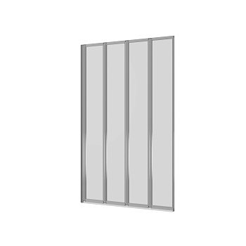 Душевая шторка на ванну Ambassador Bath Screens 16041110R 90х140 стекло прозрачное профиль хром глянцевый ориентация правая